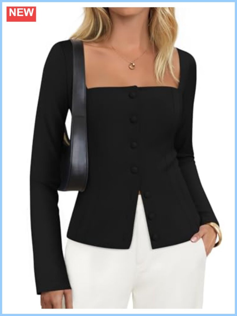 Fitted Blazer Jacket Business Casual Office Outfit Crop Long Sleeve
